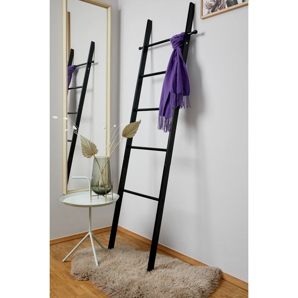 Čierny bambusový rebrík na uteráky Wenko Suri-image-1