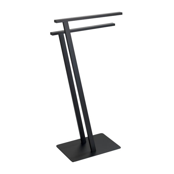 Matne čierny oceľový stojan na uteráky Lirio – Wenko-image-2