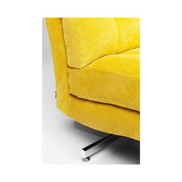 Žlté kreslo na kolieskach Kare Design Cinema-image-1