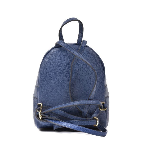 Modrý kožený batoh Renata Corsi Suelo-image-3