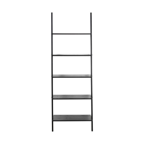 Čierna nástenná knižnica Actona Writex, výška 183 cm-image-2