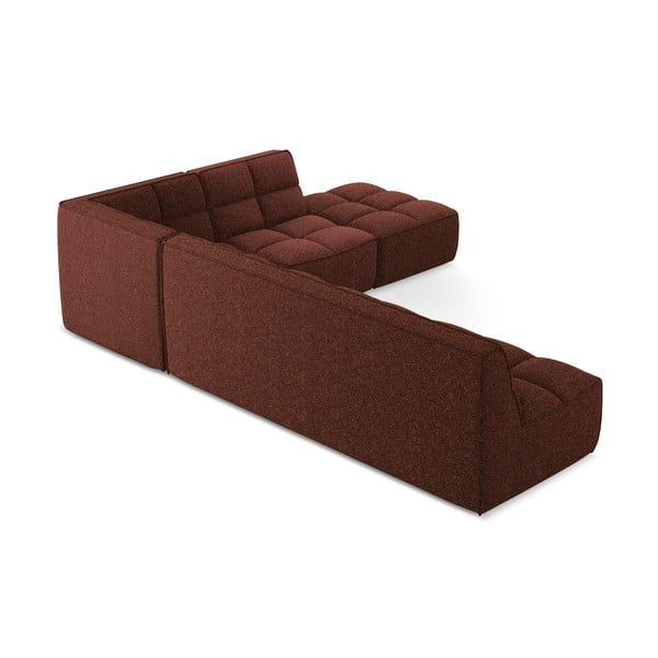 Vínovočervená modulárna rohová pohovka (variabilná) Kalai – Makamii-image-4