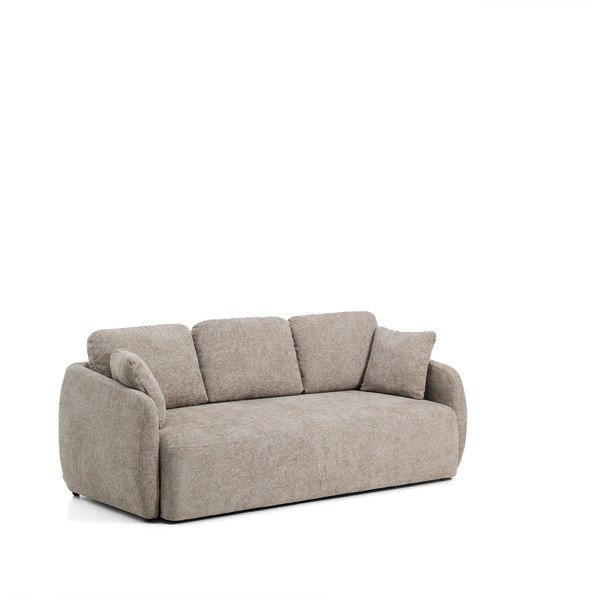 Taupe ženilková rozkladacia pohovka 218 cm Laira – Kave Home-image-2
