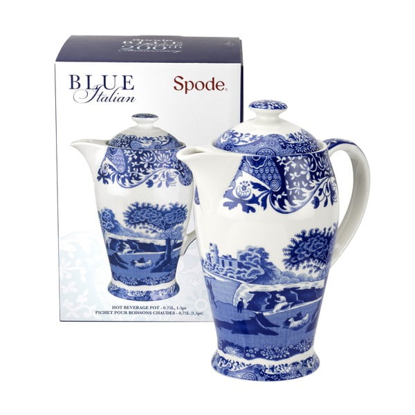 Bielo-modrá porcelánová kanvička Spode Blue Italian, 750 ml