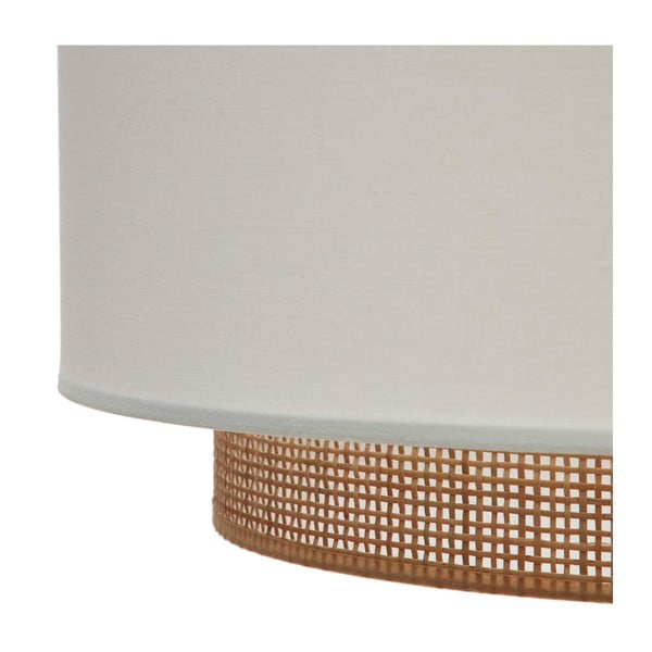 Látkové tienidlo v bielo-prírodnej farbe ø 40 cm Erna – Kave Home-image-3