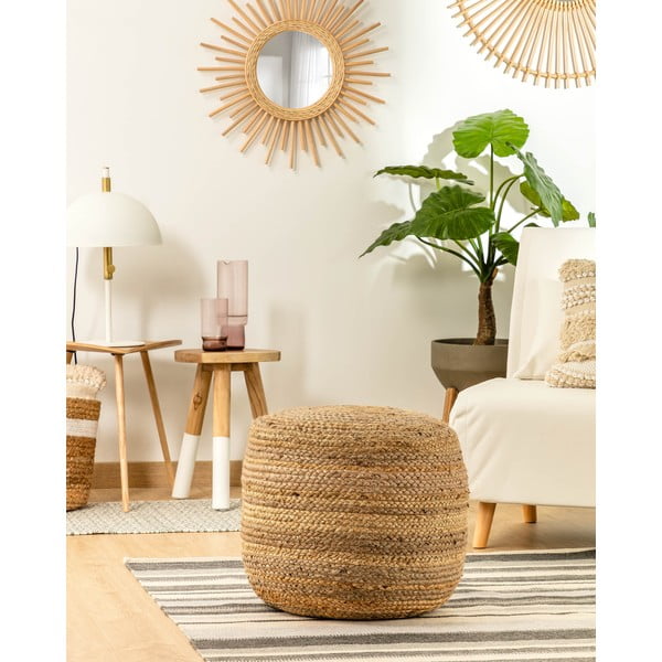 Taburet v prírodnej farbe Doc – Kave Home-image-2