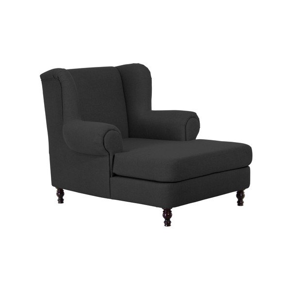Čierne kreslo ušiak Max Winzer Mareille Black-image-4
