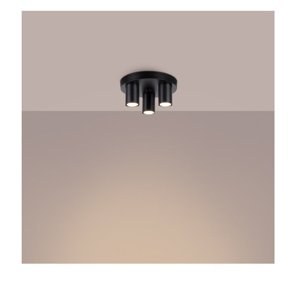 Čierne stropné svietidlo Castro – Sollux-image-2