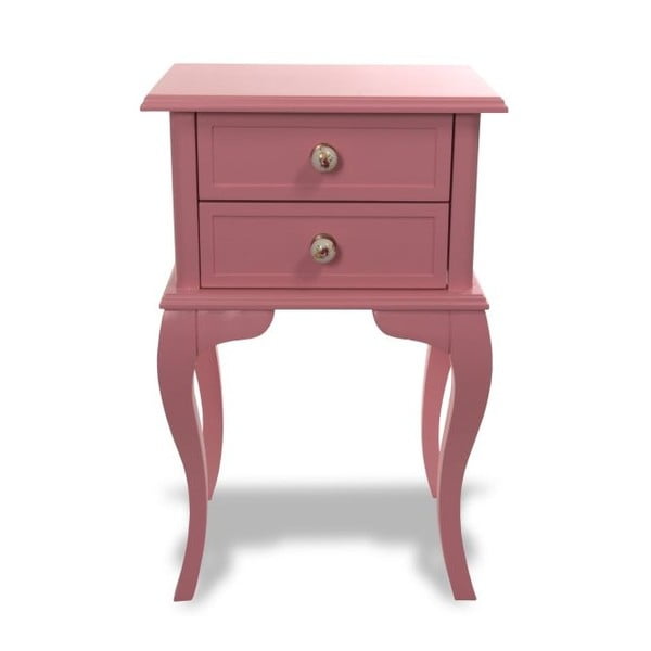 Odkladací stolík Jasmine Pink, 44x33x69 cm