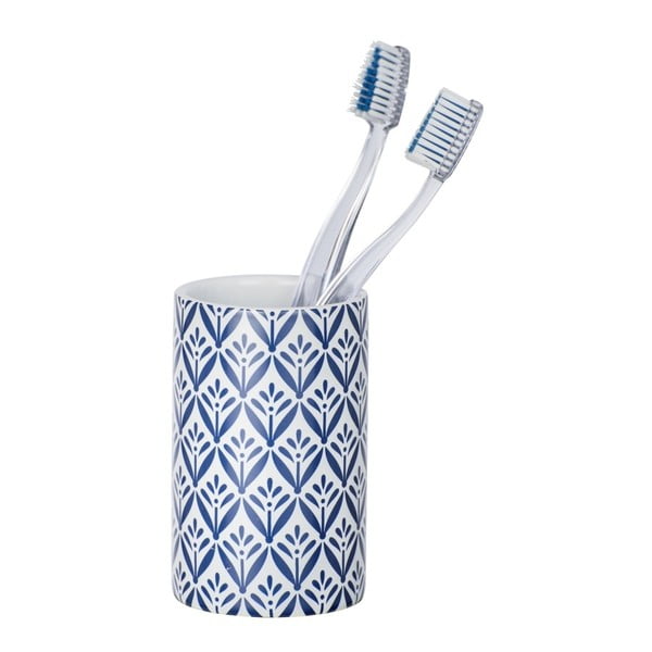 Modrý keramický téglik na kefky Wenko Lorca-image-1