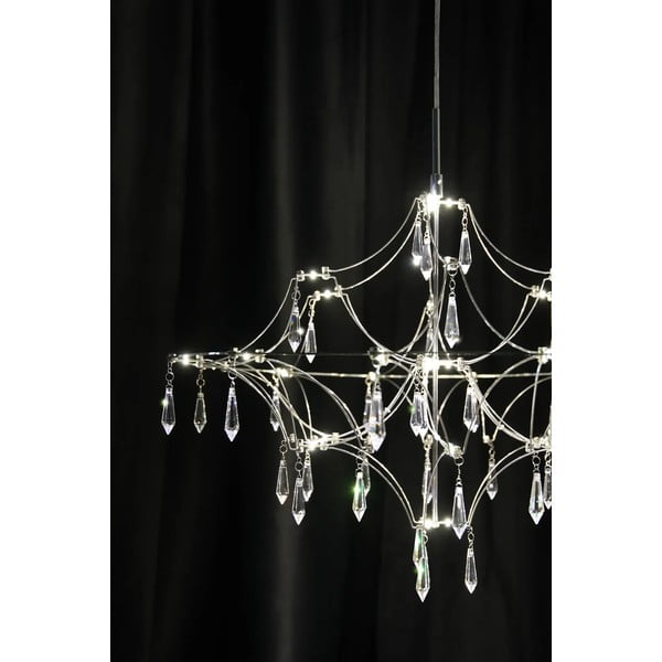 LED závesné svietidlo v striebornej farbe ø 60 cm Efesos – Markslöjd-image-3