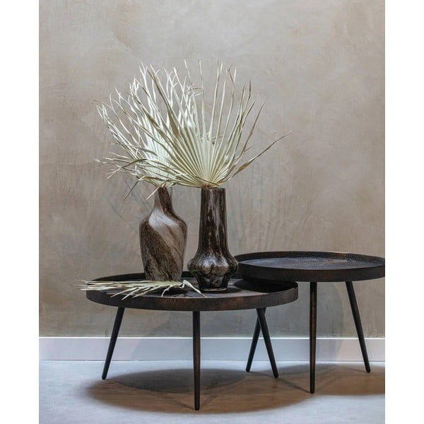 Čierny okrúhly konferenčný stolík ø 58 cm Bounds – WOOOD-image-1