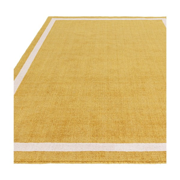 Okrovožltý ručne tkaný vlnený koberec 68x240 cm Albi – Asiatic Carpets-image-3