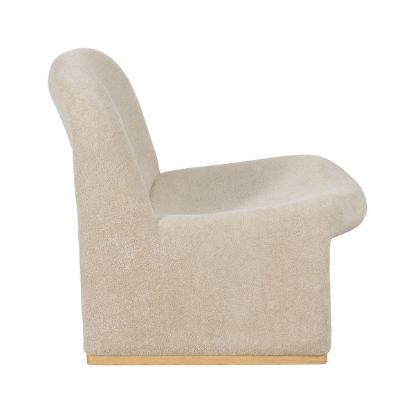 Béžové kreslo z textílie buklé – Ixia-image-3