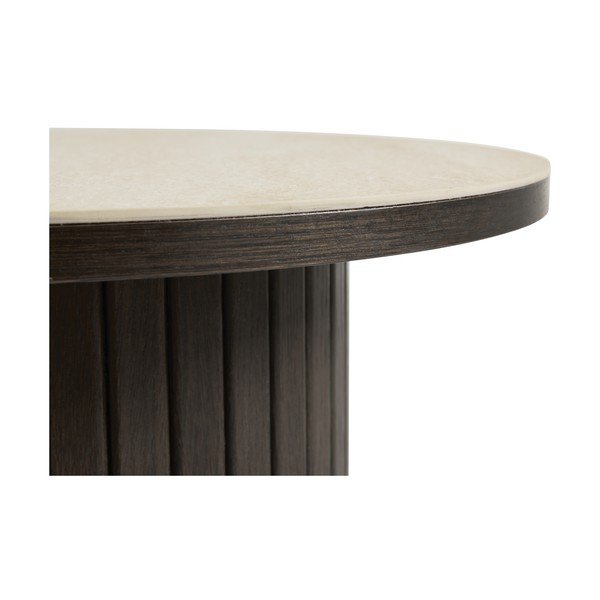 Okrúhly odkladací stolík s keramickou doskou ø 50 cm Enna – Unique Furniture-image-2