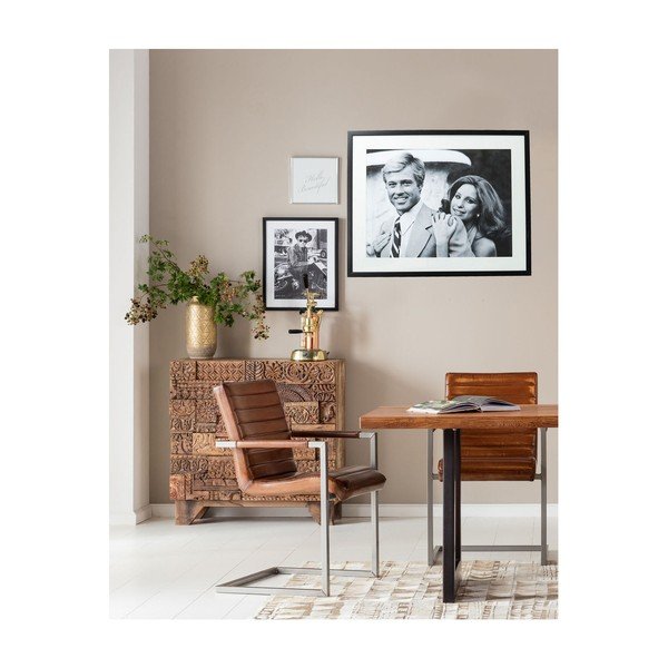 Zasklený čiernobiely obraz Kare Design Lovers, 100 × 80 cm-image-4