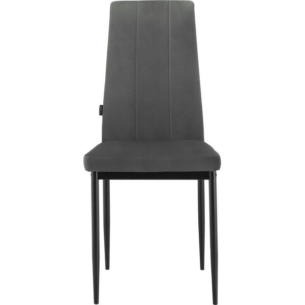 Čierna jedálenská stolička z imitácie kože Kelly – Støraa-image-1