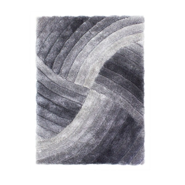 Sivý koberec Flair Rugs Furrow, 160 x 230 cm