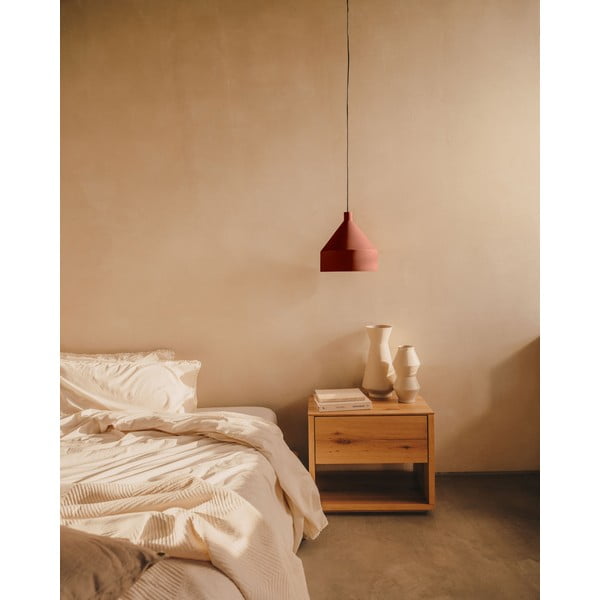 Závesné svietidlo v terakotovej farbe s kovovým tienidlom ø 30 cm Peralta – Kave Home-image-2