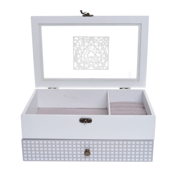 Drevená úložná škatuľa Ewax Razanna Duro, 24 × 15,5 × 10 cm