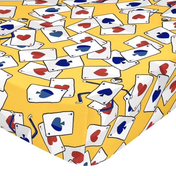 Elastická bavlnená plachta Mr. Fox Tea Time, 90 × 200 cm