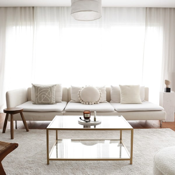 Konferenčný stolík v zlatej farbe 60x90 cm Astro - Neostill-image-4