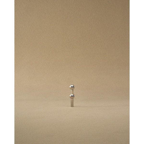 Kovová váza v lesklej striebornej farbe (výška  10 cm) Nagel – STOFF Nagel-image-4