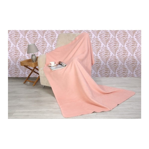 Bavlnená deka Santas Smooth Pudra, 200 × 150 cm