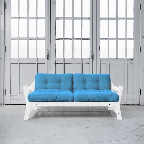 Rozkladacia pohovka Karup Step White/Horizon Blue-image-1