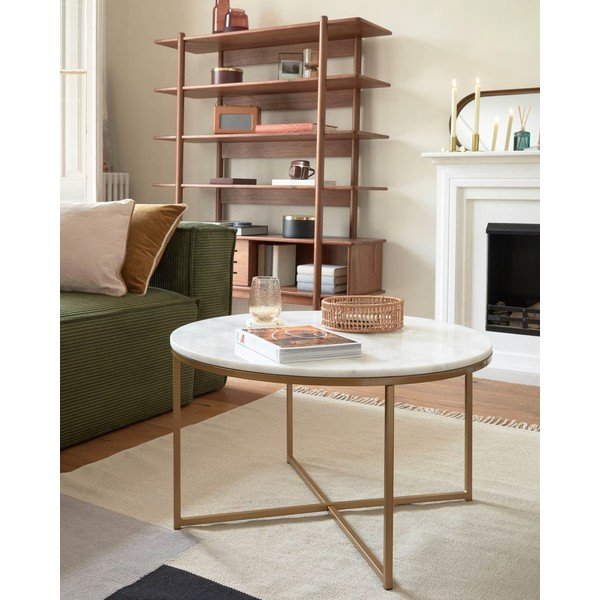 Konferenčný stolík Kave Home Shefield, ø 80 cm-image-1