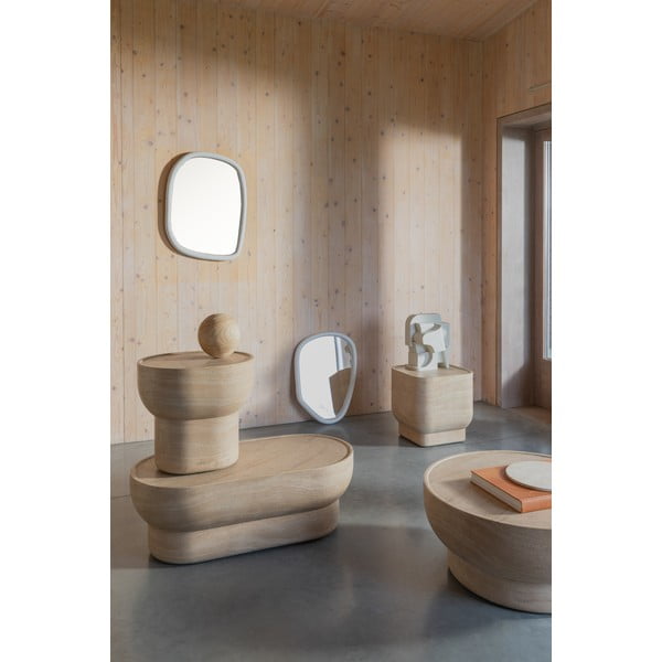 Konferenčný stolík v dekore kameňa v prírodnej farbe 50x100 cm Noble – Zuiver-image-1