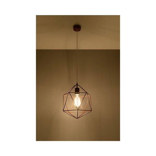 Stropné svetlo v medenej farbe Sollux Donato-image-2