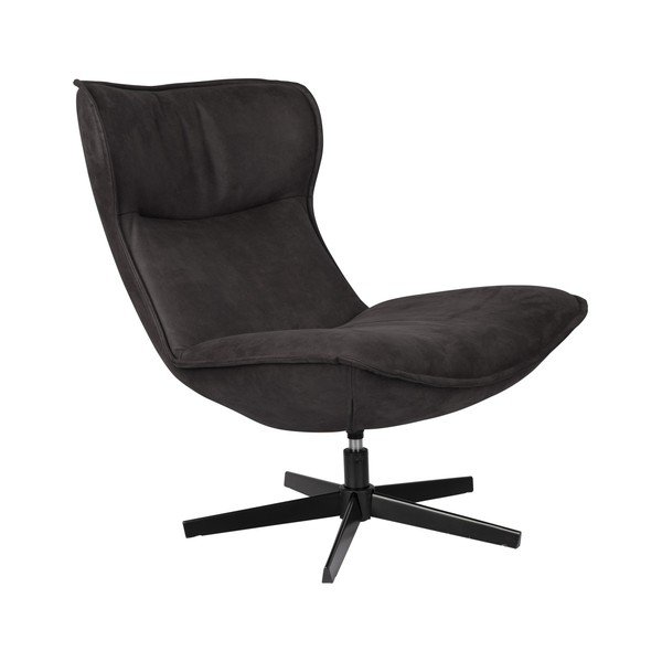 Tmavosivé otočné kreslo John – White Label