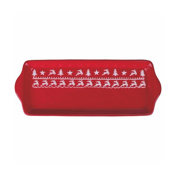 Vianočná servírovacia tácka z dolomitu 12.5x31.5 cm - Villa d'Este-image-1