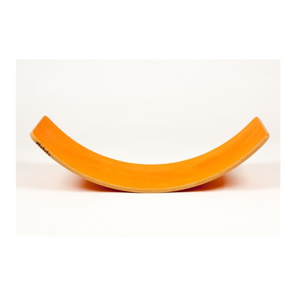 Oranžová buková hojdacia doska Utukutu, dĺžka 82 cm