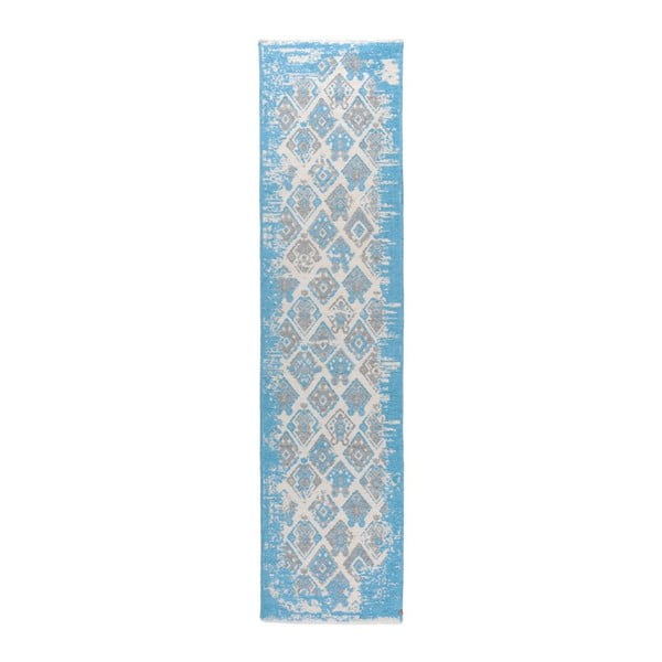 Sivo-modrý obojstranný koberec Homemania Halimod, 77 x 300 cm