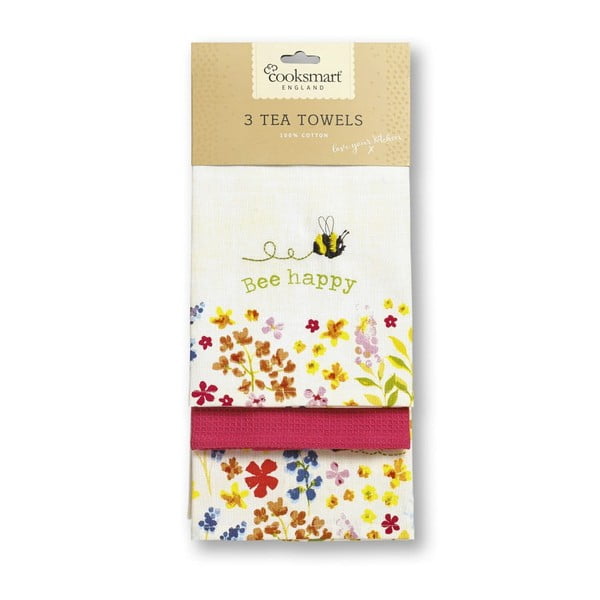 Utierky a chňapka v súprave 4 ks Bee Happy – Cooksmart ®-image-4