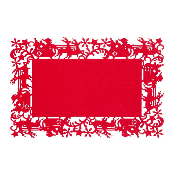 Červené prestieranie Clayre & Eef Christmas Time, 45 x 30 cm