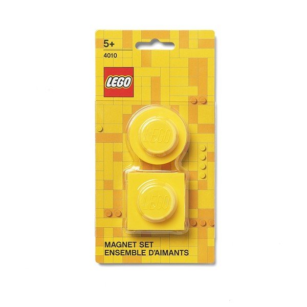 Sada 2 žltých magnetiek LEGO®-image-1