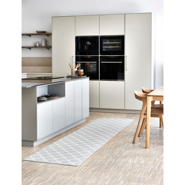 Svetlosivo-krémový vnútorný a vonkajší koberec 70x60 cm Rex Fossil – Pappelina-image-1