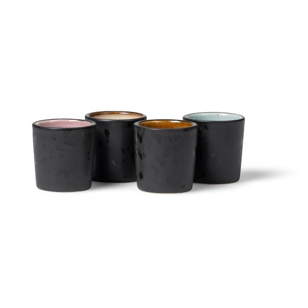 Keramické stojančeky na vajíčka v súprave 4 ks Gastro Black/Mix – Bitz