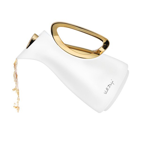 Termoska v bielo-zlatej farbe 1 l Alessia – Vialli Design-image-3