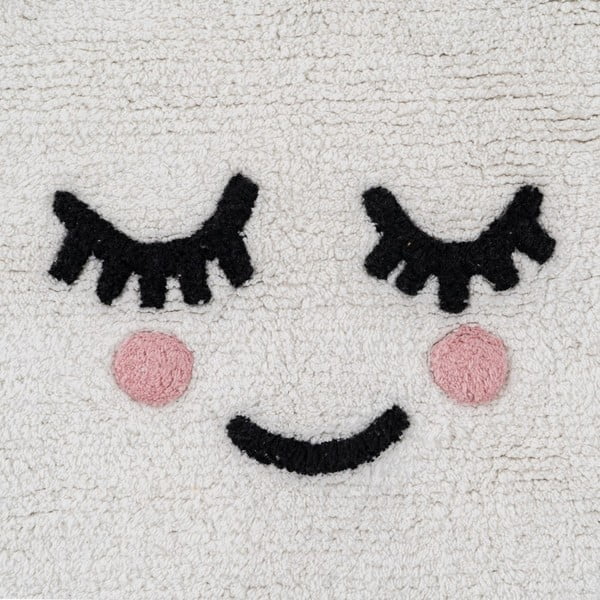 Biely bavlnený detský koberec 60x100 cm Cloud – Ixia-image-2