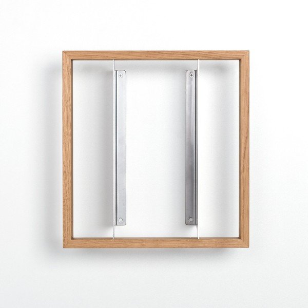 Polica na knihy z dubového dreva das kleine b b7, výška 34 cm-image-3