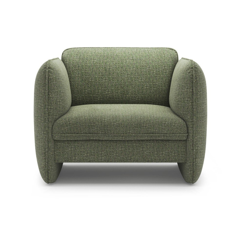 Zelené ženilkové kreslo Georgia – Micadoni