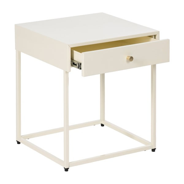 Krémový nočný stolík Nara – Ixia-image-2