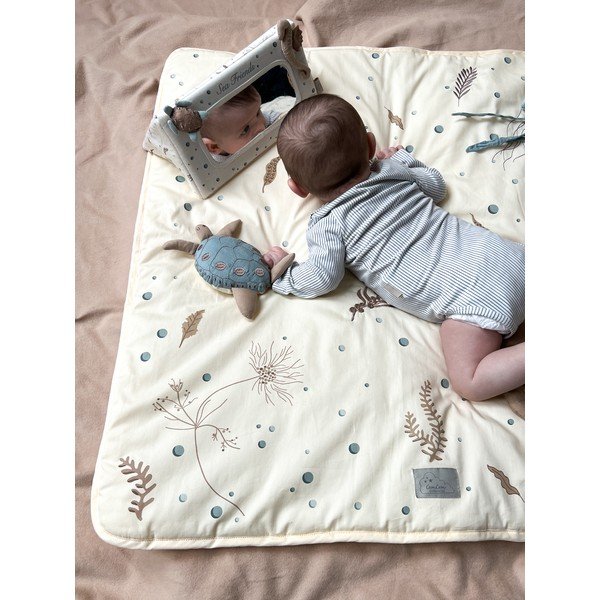 Svetložltá detská hracia podložka 80x80 cm Sea Garden – Cam Cam Copenhagen-image-3