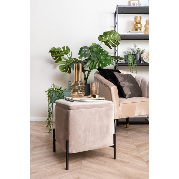 Čierny zamatový vankúš PT LIVING Tender, 40 x 40 cm-image-4