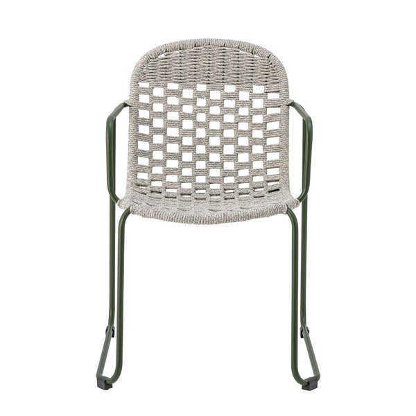 Sivá kovová záhradná stolička Calana – Bloomingville-image-2