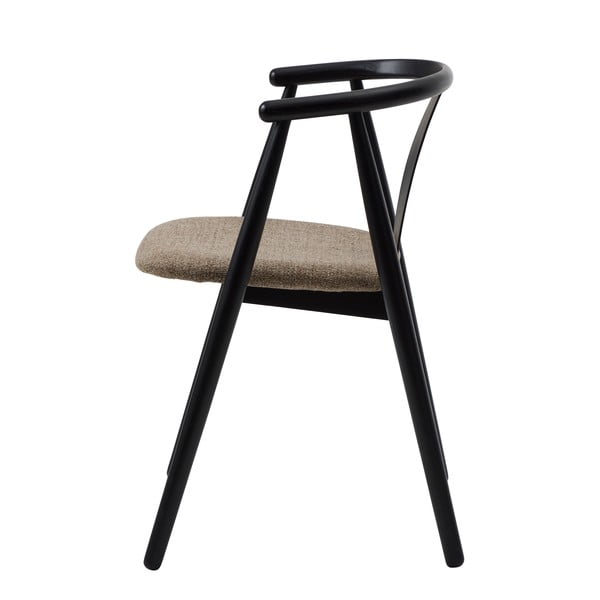 Čierna/béžová jedálenská stolička Relate – Unique Furniture-image-4